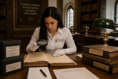 Pesquisa genealógica em arquivos portugueses